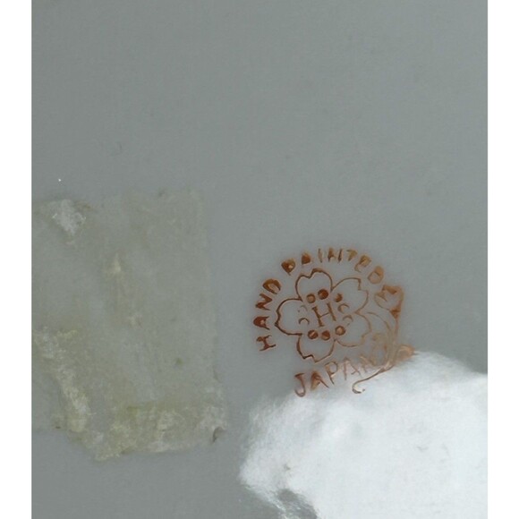 Vintage Porcelain Bowl Dish Floral & Bird Iridescent Opalescent Glaze Japan - Picture 5 of 6